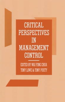 Critical Perspectives in Management Control