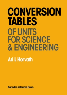 Conversion Tables of Units in Science & Engineering