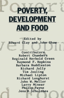 Poverty, Development and Food : Essays in honour of H. W. Singer on his 75th birthday