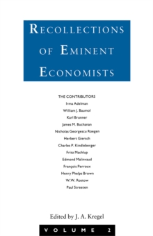 Recollections of Eminent Economists