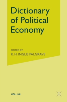 Palgrave's Dictionary of Political Economy