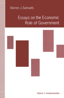 Essays on the Economic Role of Government : Fundamentals