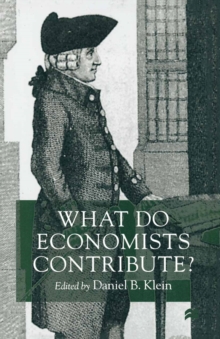 What Do Economists Contribute?