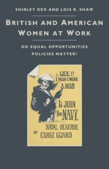 British And American Women At Work : Do Equal Opportunities Policies Matter?