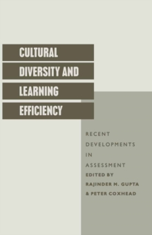 Cultural Diversity And Learning Efficiency : Recent Developments In Assessment