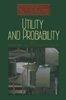 Utility and Probability