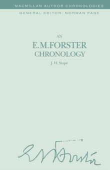 An E. M. Forster Chronology