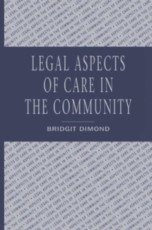 Legal aspects of care in the community