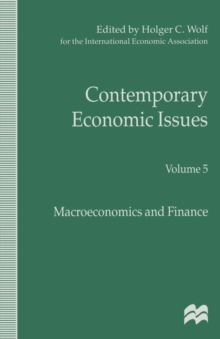 Contemporary Economic Issues : Macroeconomics and Finance