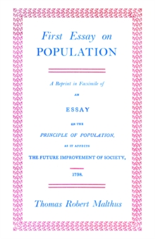 First Essay on Population 1798