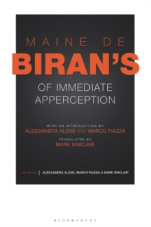 Maine de Biran's 'Of Immediate Apperception'