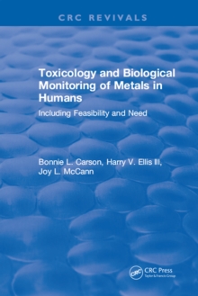 Toxicology Biological Monitoring of Metals in Humans