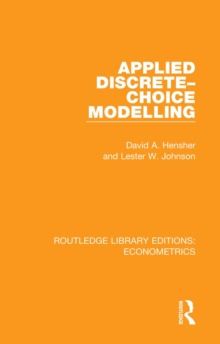 Applied Discrete-Choice Modelling