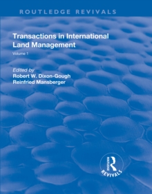 Transactions in International Land Management : Volume 1