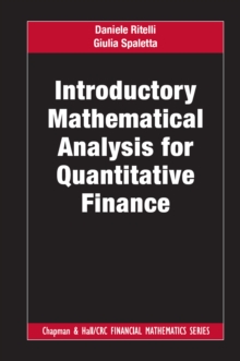 Introductory Mathematical Analysis for Quantitative Finance