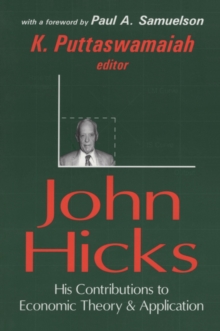 John Hicks : His Contributions to Economic Theory and Application