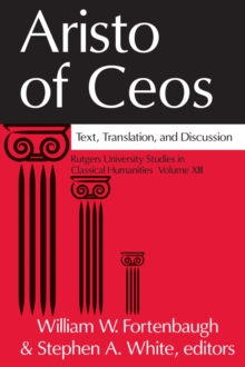 Aristo of Ceos : Text, Translation, and Discussion