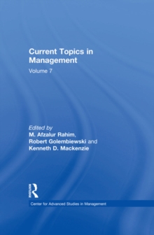 Current Topics in Management : Volume 7