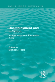 Unemployment and Inflation : Institutionalist and Structuralist Views