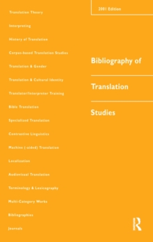 Bibliography of Translation Studies: 2001