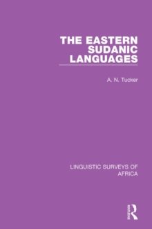 The Eastern Sudanic Languages, PDF eBook The Eastern Sudanic Languages, PDF eBook