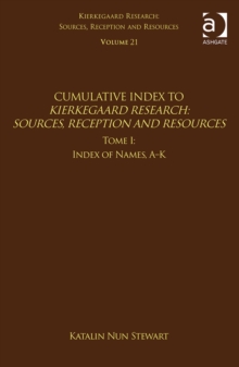 Volume 21, Tome I: Cumulative Index : Index of Names, A-K