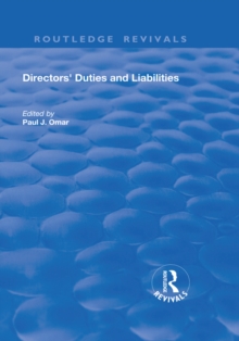 Directors' Duties and Liabilities