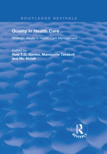 Quality in Health Care : Strategic Issues in Health Care Management