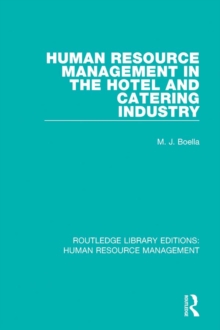 Human Resource Management in the Hotel and Catering Industry