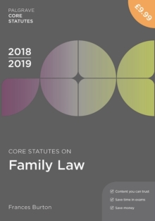 Core Statutes on Family Law 2018-19