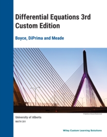 Elementary Differential Equations, 3e ePDF Custom Edition for University of Alberta