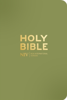 NIV Pocket Olive Green Bible with Gold Zip