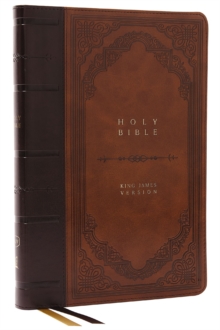 KJV Holy Bible: Giant Print Thinline Bible, Brown Leathersoft, Red Letter, Comfort Print (Thumb Indexed): King James Version (Vintage Series)