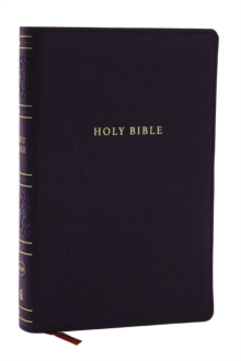 NKJV Personal Size Large Print Bible with 43,000 Cross References, Black Leathersoft, Red Letter, Comfort Print (Thumb Indexed)