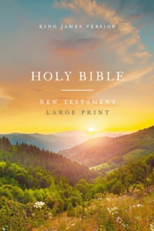 KJV Large Print Outreach New Testament Bible, Scenic Softcover, Comfort Print