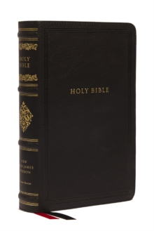 NKJV Large Print Reference Bible, Black Leathersoft, Red Letter, Comfort Print, Thumb Indexed (Sovereign Collection) : Holy Bible, New King James Version