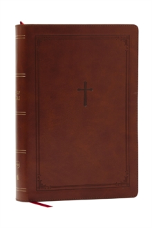 Thomas Nelson Publishers Nkjv Giant Print End-of-Verse Reference Bible, Brown Leathersoft, Red Letter, Comfort Print , Holy Bible
