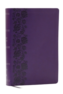 NKJV Giant Print End-of-Verse Reference Bible, Purple Leathersoft, Red Letter, Comfort Print : Holy Bible