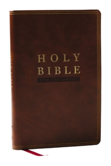 NKJV Super Giant Print New Testament, Brown Leathersoft, Red Letter, Comfort Print