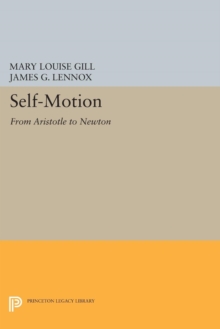 Self-Motion : From Aristotle to Newton