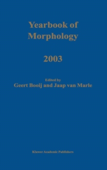 Yearbook of Morphology 2003