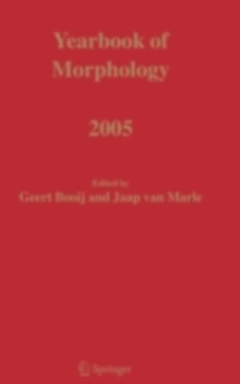 Yearbook of Morphology 2005