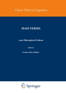 Mass Terms: Some Philosophical Problems