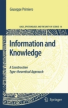 Information and Knowledge : A Constructive Type-theoretical Approach