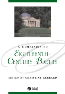 A Companion to Eighteenth-Century Poetry, Hardback Book A Companion to Eighteenth-Century Poetry, Hardback Book