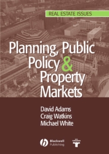 Planning, Public Policy and Property Markets