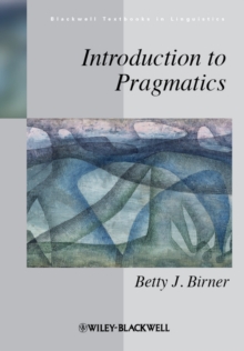 Introduction to Pragmatics, Hardback Book Introduction to Pragmatics, Hardback Book
