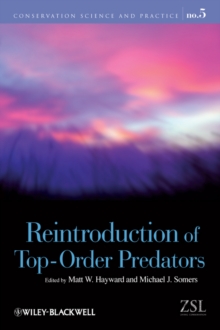 Reintroduction of Top-Order Predators, Paperback Book Reintroduction of Top-Order Predators, Paperback Book