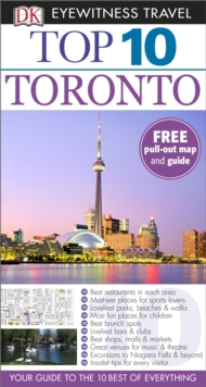 DK Eyewitness Top 10 Travel Guide: Toronto, Paperback Book DK Eyewitness Top 10 Travel Guide: Toronto, Paperback Book