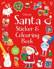 Santa Sticker and Colouring Book, Paperback Book Santa Sticker and Colouring Book, Paperback Book